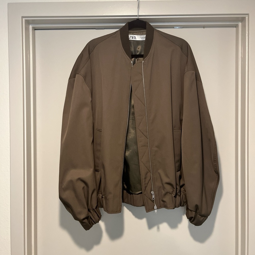 Zara Oversized Bomber Jacket